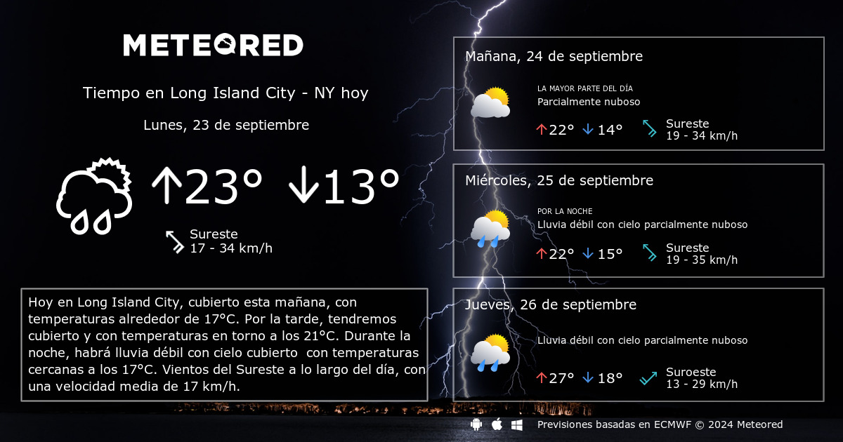 estado del tiempo en long island